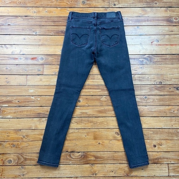Levis 311 jeans faded black shaping skinny mid rise slimming forever classic 25 - Picture 4 of 14